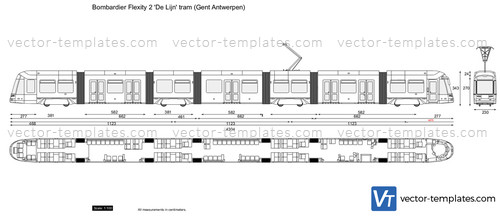 Bombardier Flexity 2 'De Lijn' tram (Gent Antwerpen)