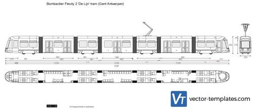 Bombardier Flexity 2 'De Lijn' tram (Gent Antwerpen)