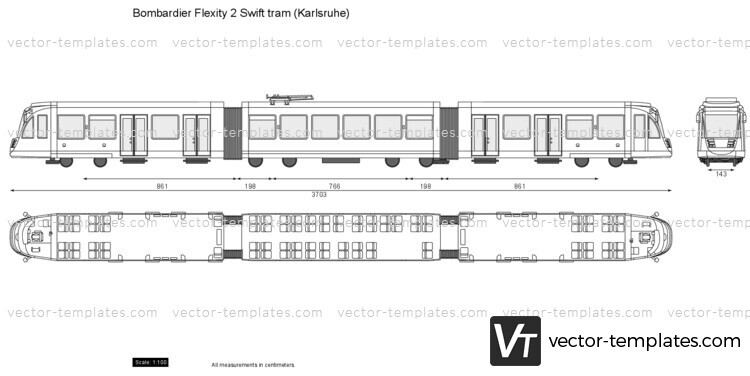 Bombardier Flexity 2 Swift tram (Karlsruhe)