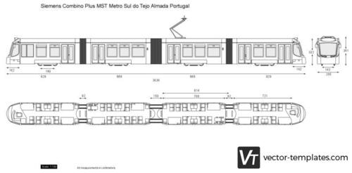 Siemens Combino Plus MST Metro Sul do Tejo Almada Portugal