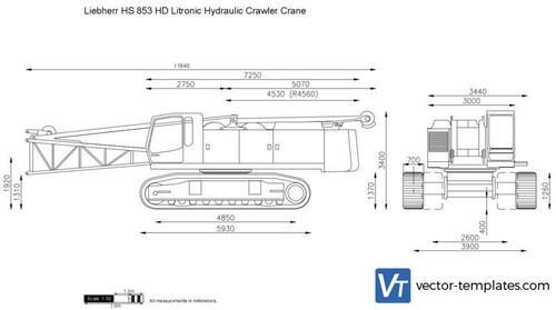 Liebherr HS 853 HD Litronic Hydraulic Crawler Crane