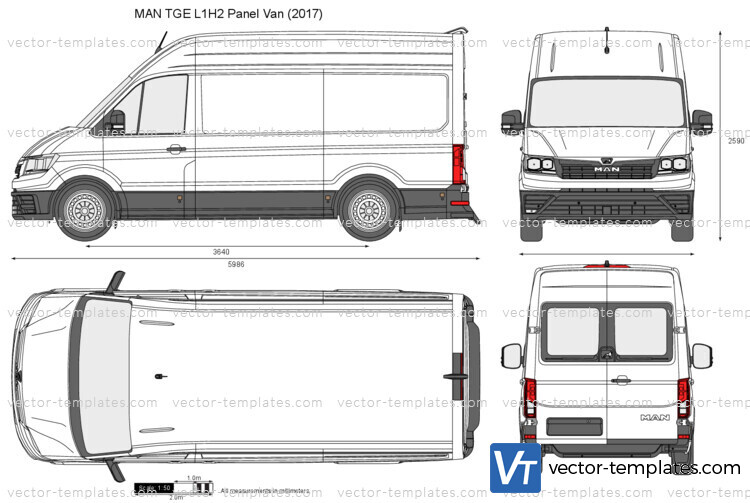 Templates - Cars - Various Cars - MAN TGE L1H2 Panel Van