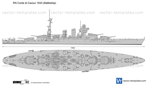RN Conte di Cavour 1933 (Battleship)