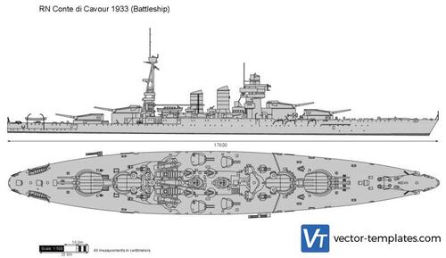 RN Conte di Cavour 1933 (Battleship)