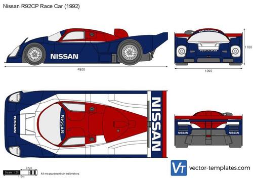 Nissan R92CP Race Car