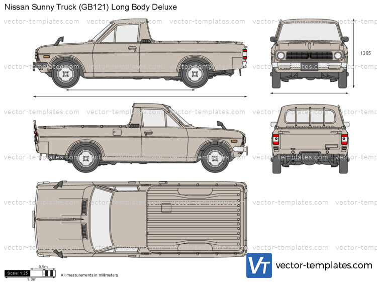 Nissan Sunny Truck (GB121) Long Body Deluxe