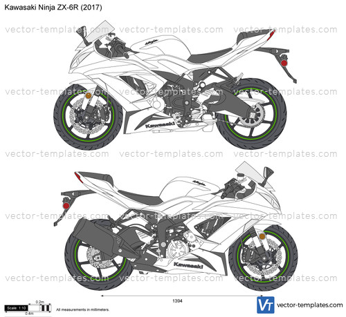 Templates - Motorcycles - Kawasaki - Kawasaki Ninja ZX-6R