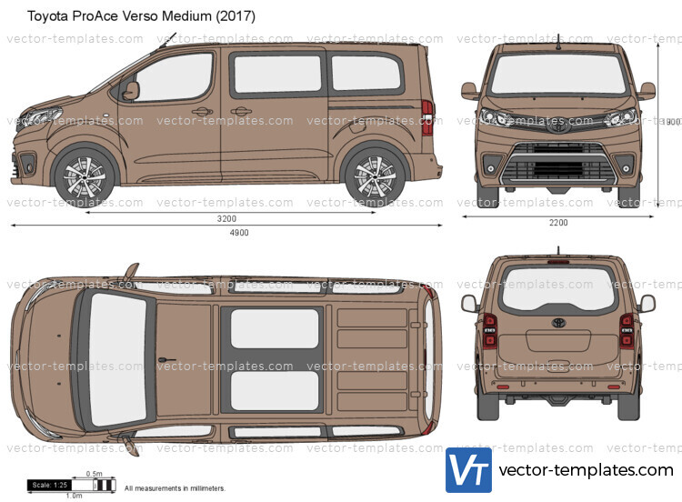 Templates - Cars - Toyota - Toyota ProAce Verso Medium