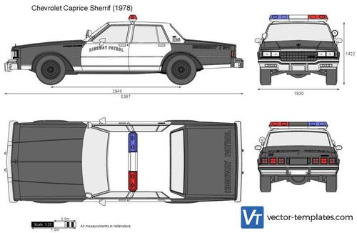 Chevrolet Caprice Sherrif 9C1 Police Car