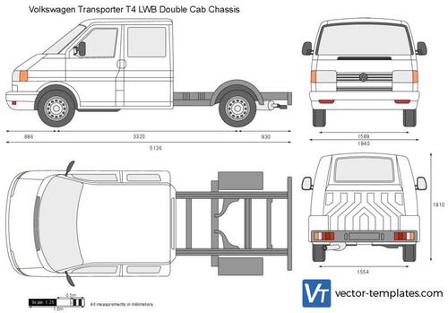 Volkswagen Transporter T4 LWB Double Cab Chassis