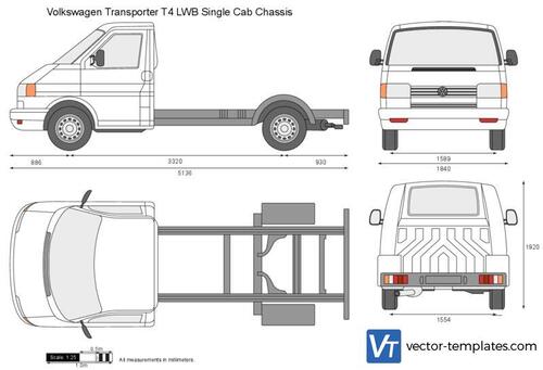 Volkswagen Transporter T4 LWB Single Cab Chassis