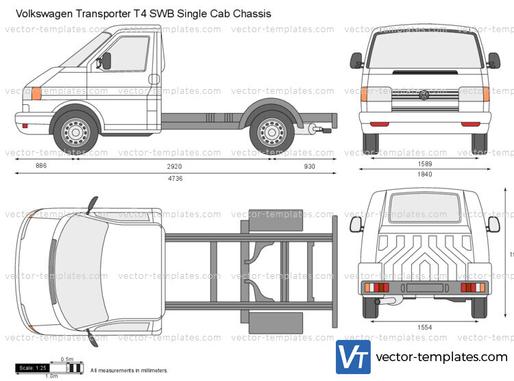 Volkswagen Transporter T4 SWB Single Cab Chassis