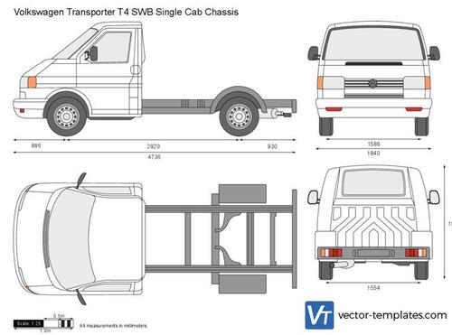 Volkswagen Transporter T4 SWB Single Cab Chassis