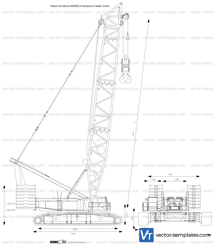 Hitachi Sumitomo 6000SLX Hydraulic Crawler Crane