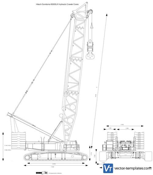 Hitachi Sumitomo 6000SLX Hydraulic Crawler Crane