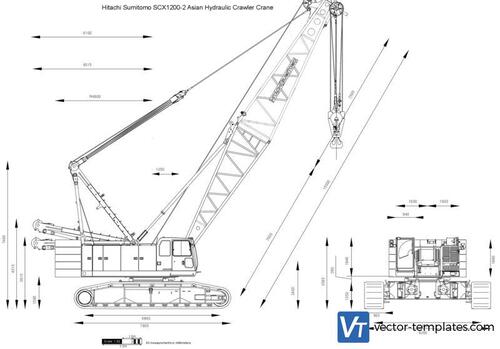 Hitachi Sumitomo SCX1200-2 Asian Hydraulic Crawler Crane