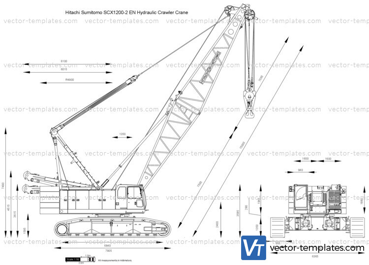 Hitachi Sumitomo SCX1200-2 EN Hydraulic Crawler Crane