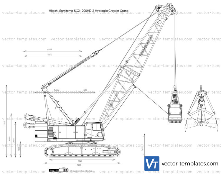 Hitachi Sumitomo SCX1200HD-2 Hydraulic Crawler Crane