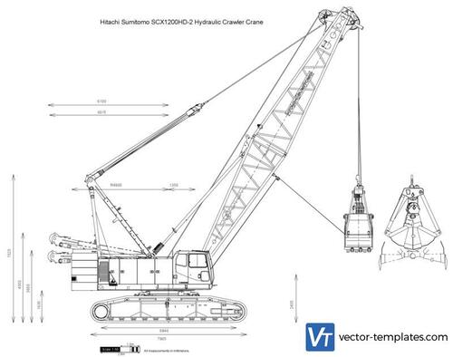 Hitachi Sumitomo SCX1200HD-2 Hydraulic Crawler Crane