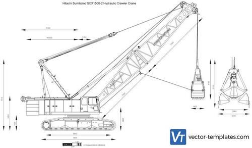 Hitachi Sumitomo SCX1500-2 Hydraulic Crawler Crane