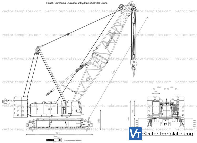 Hitachi Sumitomo SCX2000-2 Hydraulic Crawler Crane