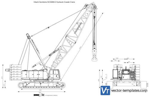 Hitachi Sumitomo SCX2800-2 Hydraulic Crawler Crane