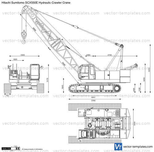 Hitachi Sumitomo SCX550E Hydraulic Crawler Crane
