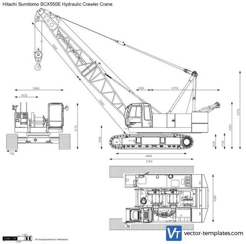 Hitachi Sumitomo SCX550E Hydraulic Crawler Crane