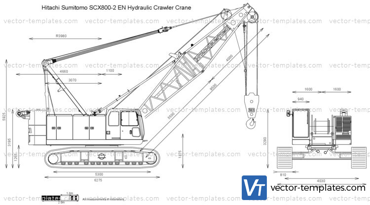 Hitachi Sumitomo SCX800-2 EN Hydraulic Crawler Crane