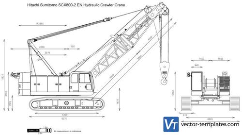 Hitachi Sumitomo SCX800-2 EN Hydraulic Crawler Crane