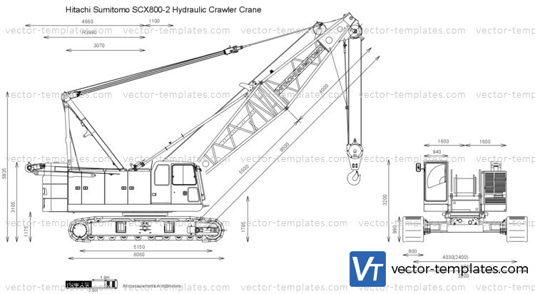 Hitachi Sumitomo SCX800-2 Hydraulic Crawler Crane