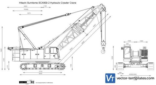 Hitachi Sumitomo SCX800-2 Hydraulic Crawler Crane