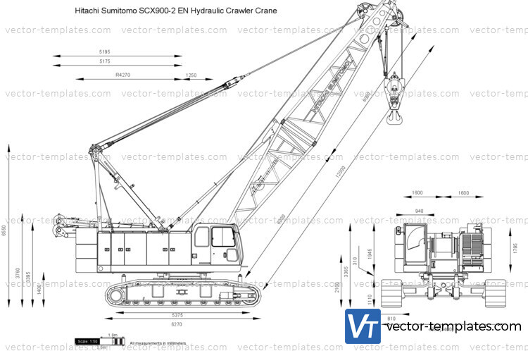 Hitachi Sumitomo SCX900-2 EN Hydraulic Crawler Crane