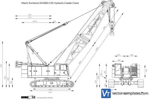 Hitachi Sumitomo SCX900-2 EN Hydraulic Crawler Crane