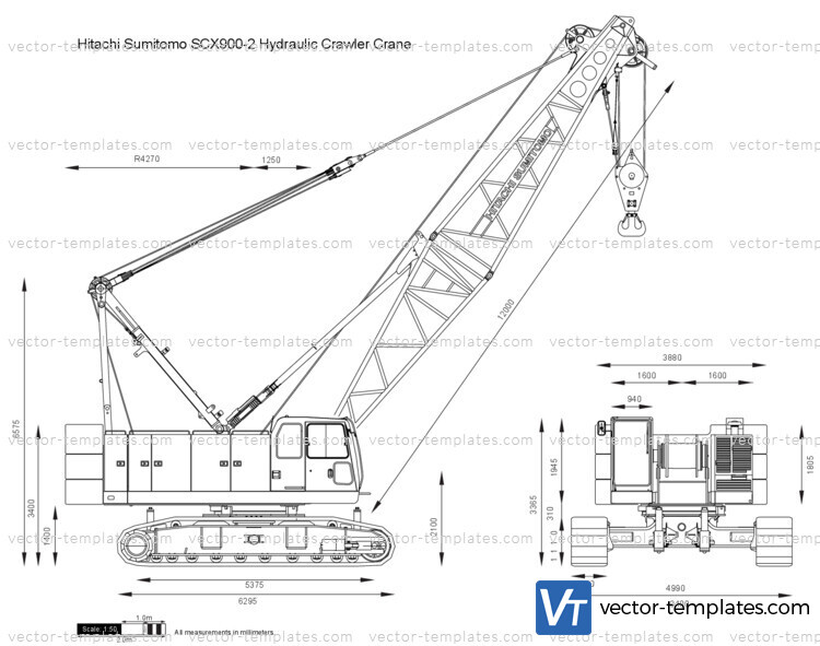 Hitachi Sumitomo SCX900-2 Hydraulic Crawler Crane