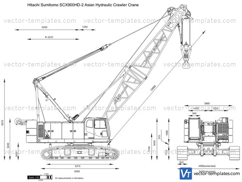Hitachi Sumitomo SCX900HD-2 Asian Hydraulic Crawler Crane