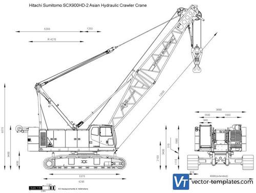 Hitachi Sumitomo SCX900HD-2 Asian Hydraulic Crawler Crane