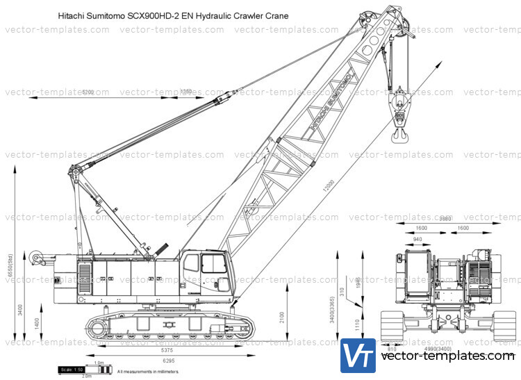 Hitachi Sumitomo SCX900HD-2 EN Hydraulic Crawler Crane