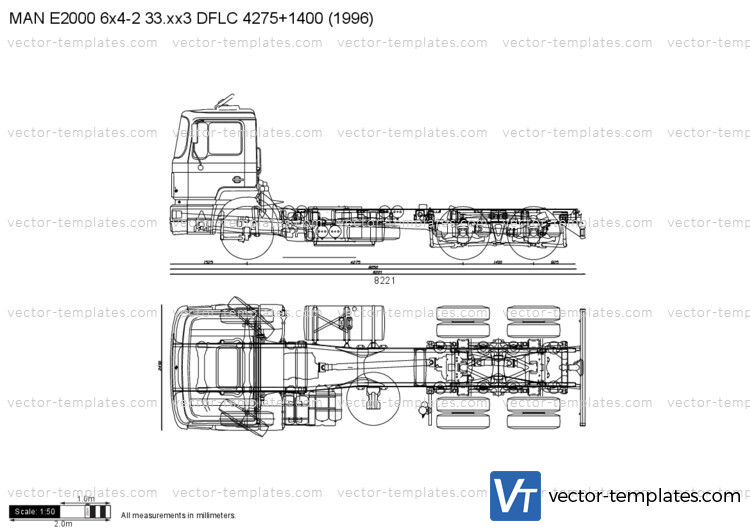 MAN E2000 6x4-2 33.xx3 DFLC 4275+1400