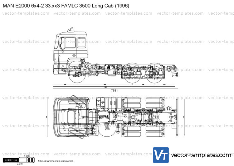 MAN E2000 6x4-2 33.xx3 FAMLC 3500 Long Cab