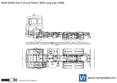 MAN E2000 6x4-2 33.xx3 FANLC 3825 Long Cab