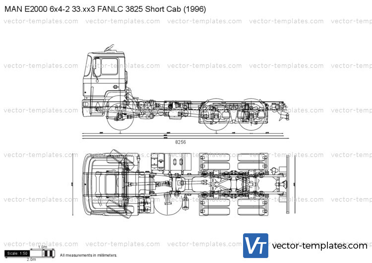 MAN E2000 6x4-2 33.xx3 FANLC 3825 Short Cab