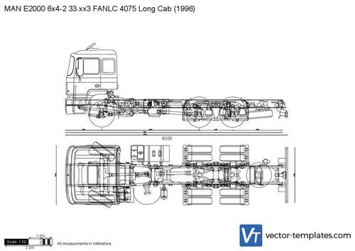 MAN E2000 6x4-2 33.xx3 FANLC 4075 Long Cab
