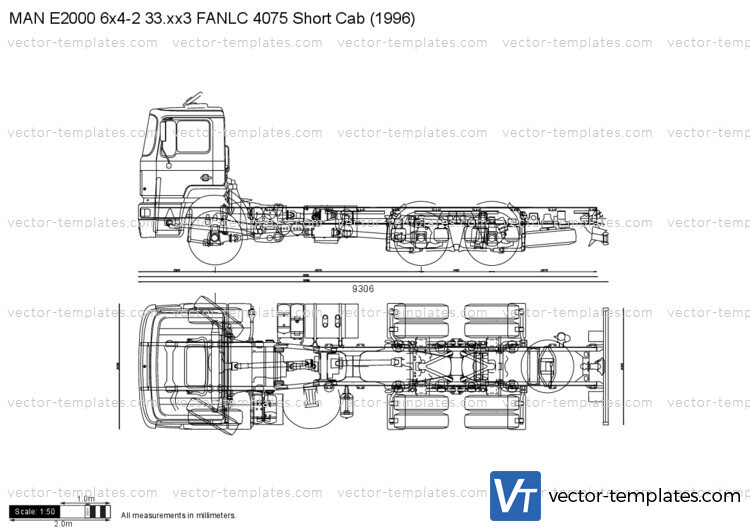 MAN E2000 6x4-2 33.xx3 FANLC 4075 Short Cab