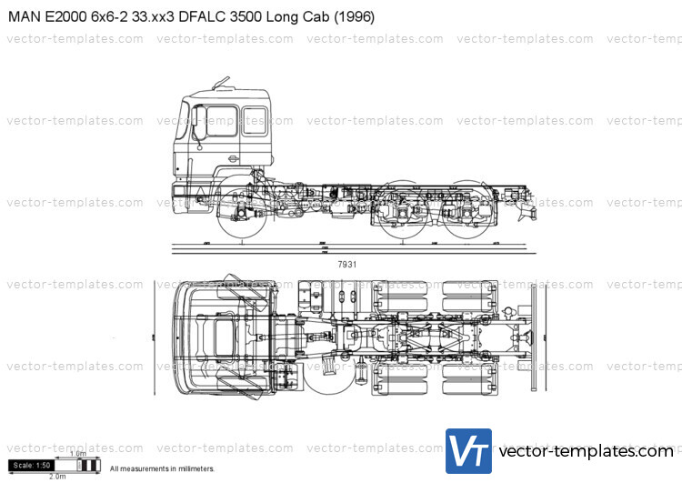 MAN E2000 6x6-2 33.xx3 DFALC 3500 Long Cab