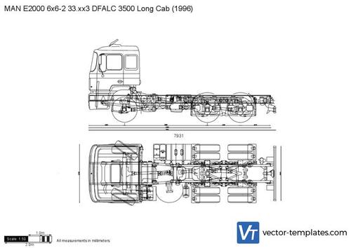 MAN E2000 6x6-2 33.xx3 DFALC 3500 Long Cab