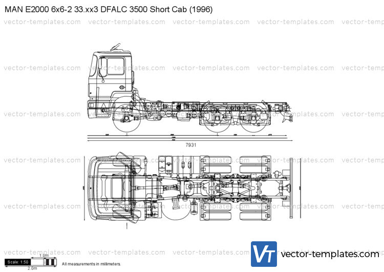 MAN E2000 6x6-2 33.xx3 DFALC 3500 Short Cab