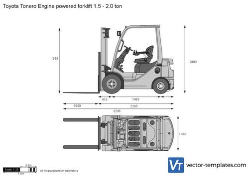 Toyota Tonero Engine powered forklift 1.5 - 2.0 ton