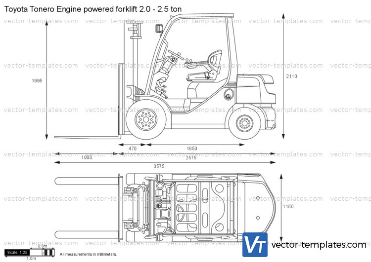 Toyota Tonero Engine powered forklift 2.0 - 2.5 ton