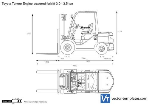 Toyota Tonero Engine powered forklift 3.0 - 3.5 ton